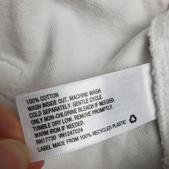 Wild Fable Highest Rise Denim Shorts White Tie Dye Size 18 - Picture 8 of 10